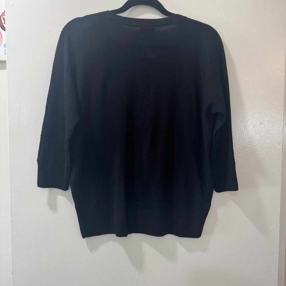 Talbots Charcoal Merino Wool Knit Size Mp - Picture 3 of 6